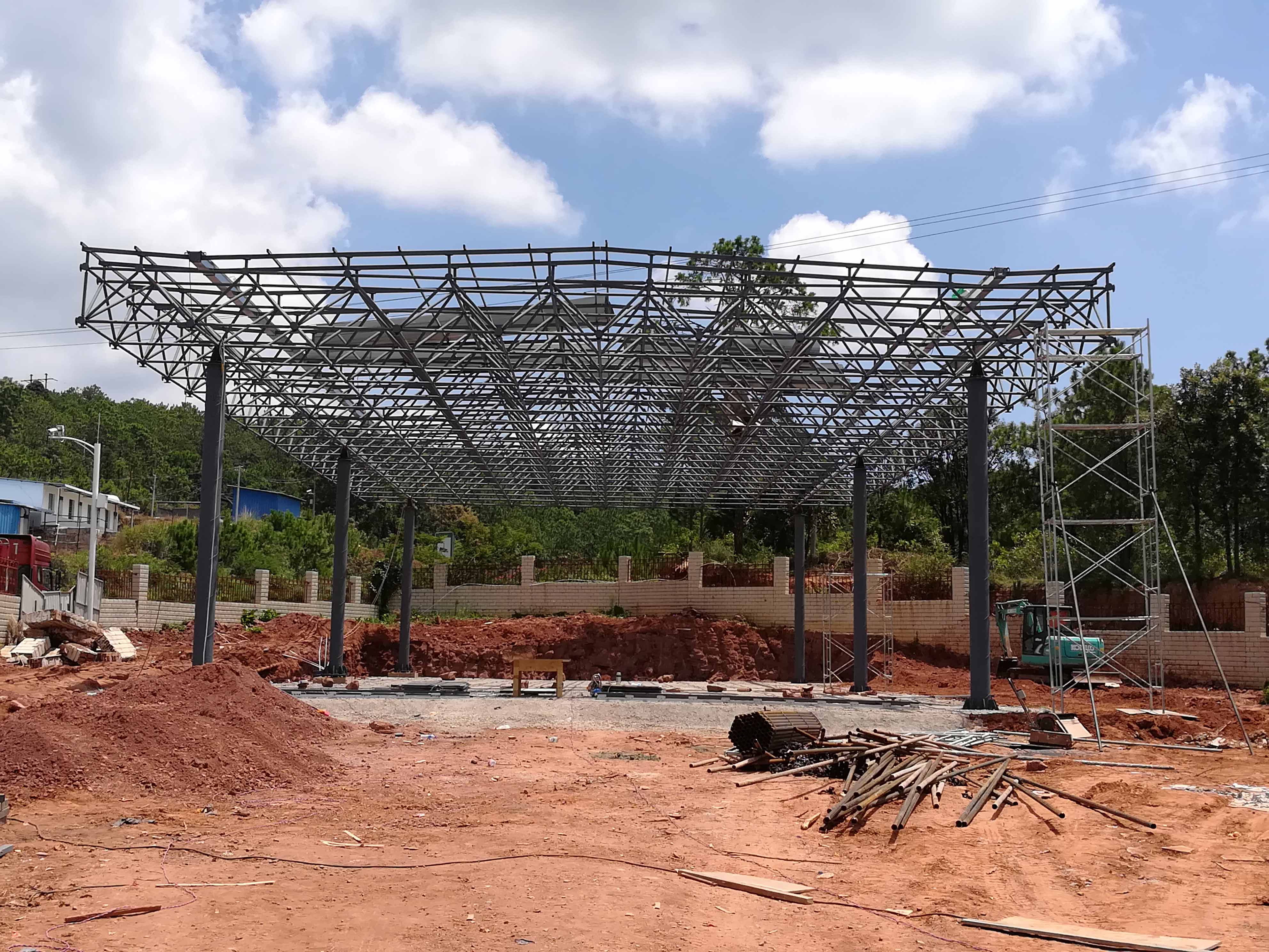 郑州加油站网架屋面