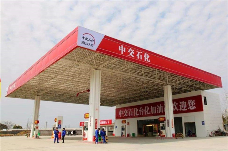 郑州加油站钢结构网架案例6
